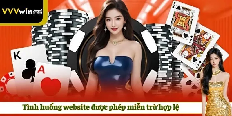 Tình huống website được phép miễn trừ hợp lệ